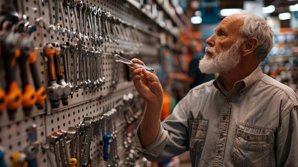 Older man in his workshop working with hand tools — the kind of hands-on engagement that research shows protects cognitive health