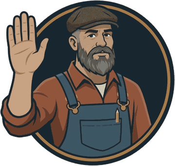 Your friendly handyman guide, asking you to slow down for this warning